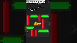 today mini game solved 13 august mini game solved #games #cryptography