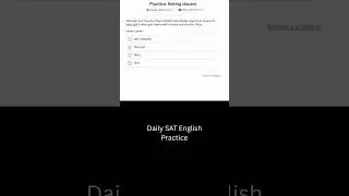 SAT English Practice #satexam #satenglish #english #maths