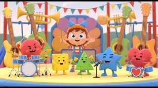 Shapes in the Playground Band Song for Kids | Learn Shapes, Nursery Rhymes, Baby Songs & Kids Music