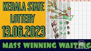 13-06-2023  TUESDAY ( SHREE SAKTHI) DRAW NUMBER 369 TIPS KERALA STATE LOTTERY CHART GUESSING