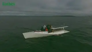 A Solar Powered Boat Travels from Helsinki to Tallinn