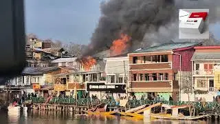 Massive Fire Breaks Out at Noor Guest House Near Dalgate, Property Loss Being Assessed