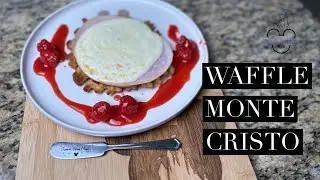 Fried Waffle Monte Cristo - a waffle of the month from Craftsman Grill at the Disneyland Resort