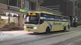 Kymen Charterline 19 Volvo 9700S NG B9R @ Jouko bus line 100 in Lappeenranta, Finland