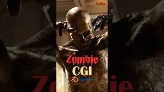 Zombie CGI #blender #blenderanimation #vfx #cgi