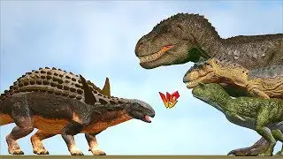 Ark Survival - SAUROPELTA vs CARNO/ALLO/TREX and more [Ep.317]