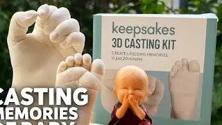 Baby hand casting process #handcasting #baby #trendingshorts #memories 