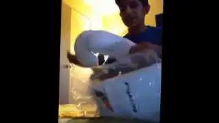 fighting pro boxing gloves lace ups unboxing