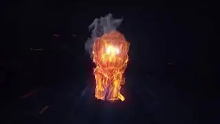FX Studio - Animated lion on fire logo 2