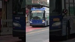 XN60 #1018 on the Bx36-LTD Passing by Amsterdam Avenue and 181 Street