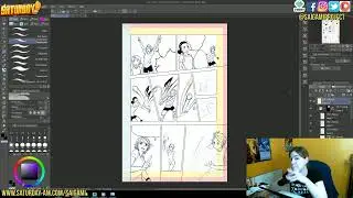 Live manga drawing and Q&A