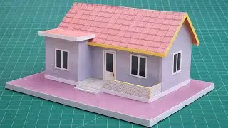 How to Make a Cardboard House | Small Easy DIY Miniature House for Kids Paccy Craft Cardboard