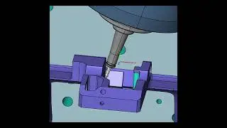 Tool Path Simulator in my Favorite 5-Axis CAM, Collision-Free Hypermill Programming #shorts
