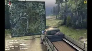 Голографическая карта, установленная на борту самолета Forester на выставке Spintires 2014.
