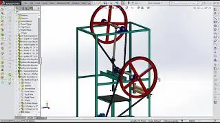 Special purpose machine for paper plate making, Designed and assembled in solid works