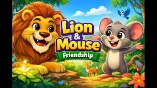Sher aur Chuha Kahani | Lion and Mouse Cartoon Story | Kids Moral Story Hindi #lionandmouse #kids