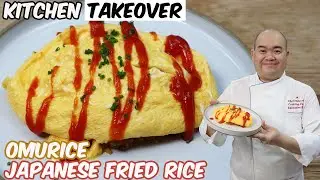 #KITCHENTAKEOVER | OMURICE | JAPANESE OMELETTE FRIED RICE | CHEF HIDEYOSHI | NASI GORENG JEPANG