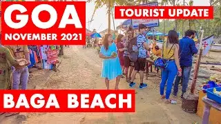 GOA | BAGA BEACH - NOVEMBER 2021 | GOA VLOG | NORTH GOA'S FAMOUS BEACH | WATER SPORTS, SHACKS |