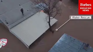 DRONE RESCUE VIDEO: Fort Worth Fire Department Saves People Stranded In Texas Flood Waters