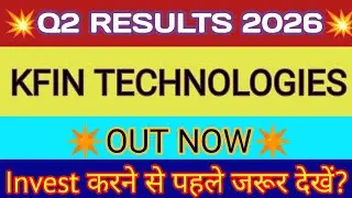 Kfintech Q2 Results 2025 🔴 Kfin Technologies Q2 Results 2025 🔴 Kfintech Share Latest News