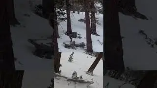 2 DIFFERENT POV&rsquo;s WHILE SKIING ROCK CHUTE #shorts