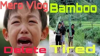Mero Vlog Delete Vayo😪😪😪||Baash(bamboo) Bokai Vayo #village  #bamboo #offroad #nature