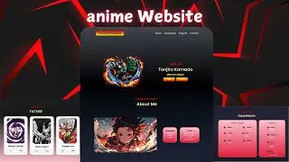 html css javascript project | Build anime website | demon slayer website | web development