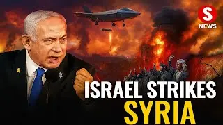Israel Strikes Syria: TV Host Runs as Bomb Explodes LIVE!