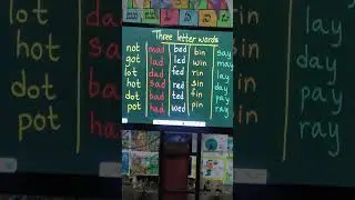 three letter words, english basics, learn english basics with me, english for beginners
