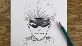 Como Dibujar a Gojo Satoru | Fácil Para Principiantes - Paso a Paso