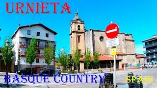 Walk the streets of the city of Urnieta in Spain. Tour through historical and modern places