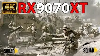 Squad Gameplay: RX 9070 XT + Ryzen 7950x3D | 4K High Settings