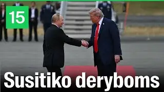 Trumpas ir Putinas susitiko deryboms Aliaskoje