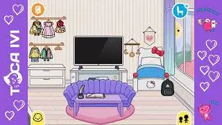 Neon House Raum einrichten #tocaboca #tocalifeworld  #highschool #shorts #highschool #neonhouse