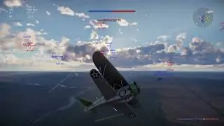 War Thunder high in the sky with my plane