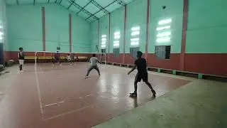 Intense badminton Doubles ⚡💥 after many days 🏸 Devarapalli Chittibabu indoor stadium.
