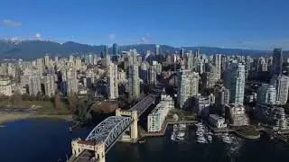 VANCOUVER CANADA, CANADA 4K, DRONE FOOTAGE FROM ABOVE, A TRAVEL TOUR UHD