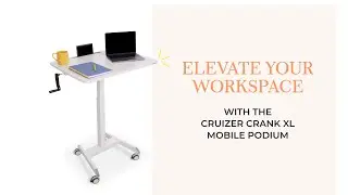 Cruizer XL Crank Mobile Podium by Stand Steady
