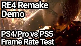 Resident Evil 4 Remake PS4/Pro vs PS5 Frame Rate Comparison (Demo)