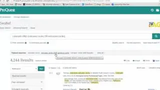 How to search GeoRef in 3 minutes