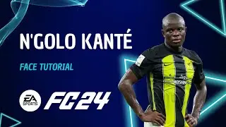 EA FC24 Player Creation Guide: NGOLO KANTE Lookalike Face Tutorial + Stats