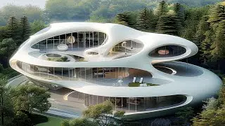 Futuristic house drawn by AI 16