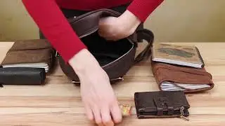 Обзор кожаного женского рюкзака SHVIGEL 16329