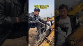 Grease application instruction with an excavator