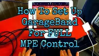 How To Set Up GarageBand for FULL Roli Seaboard MPE Midi Control - iPad Demo