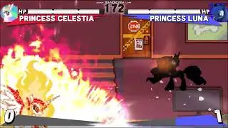MY LITTLE PONY MUGEN JUS: PRINCESS CELESTIA VS PRINCESS LUNA