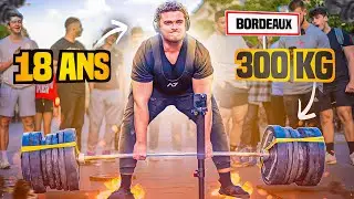 UN ABONNÉ DE 18 ANS SOULÈVE 300KG (record de france)