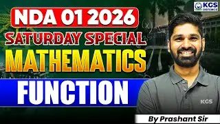 NDA 01 2026 | Saturday Special | Mathematics | Function | By Prashant Sir
