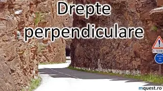 Drepte perpendiculare, clasa a VI-a