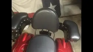 Universal Armrest Install on Sissy Bar Backrest on Victory V92 motorcycle